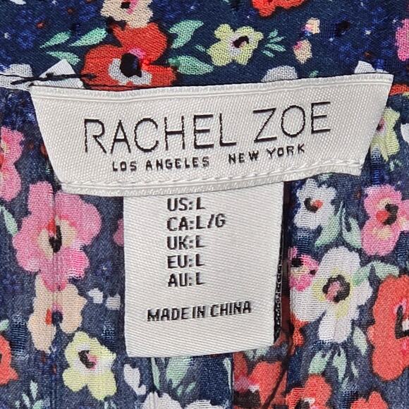 Rachel Zoe Floral Smocked Blouse. Size Large. - Picture 3 of 11